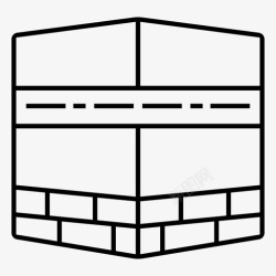 沙特阿拉伯建筑素材kaabahajiislam图标高清图片