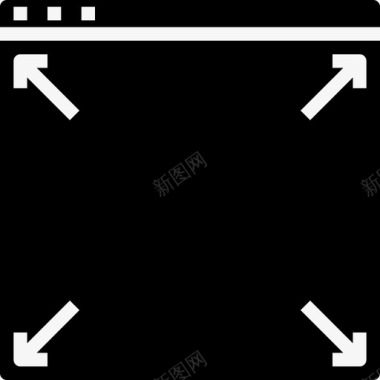 浏览器网站用户界面3实心图标图标