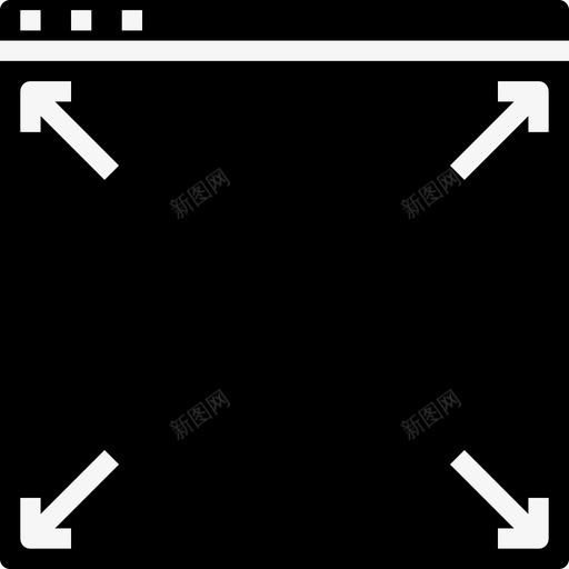 浏览器网站用户界面3实心图标svg_新图网 https://ixintu.com 实心 浏览器 用户界面 网站