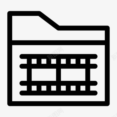 电影文件文件文件夹图标图标