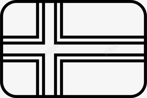 冰岛国旗岛屿国家图标svg_新图网 https://ixintu.com 世界 冰岛 国家 国旗 圆形 岛屿 简化