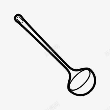 勺子厨房汤图标图标