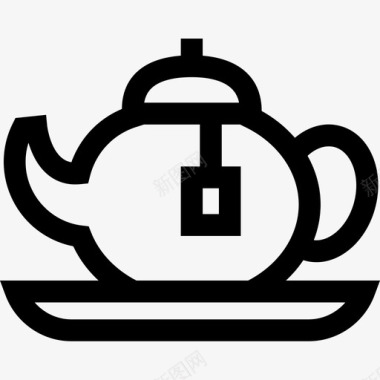 茶壶22号咖啡厅直系图标图标