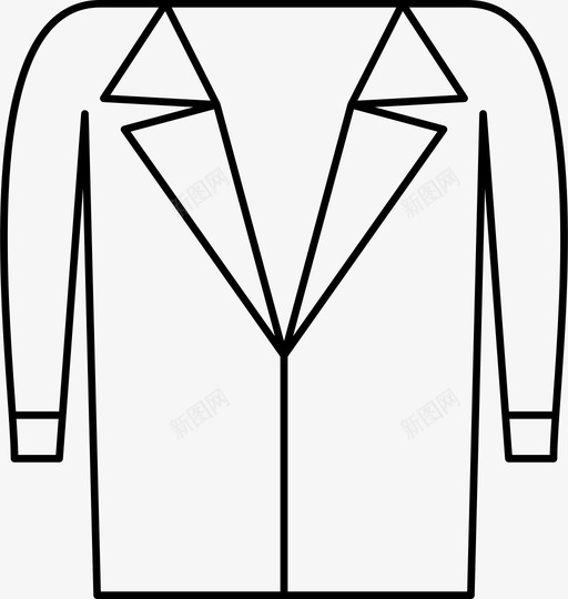 大衣衣服图标svg_新图网 https://ixintu.com 大衣 衣服