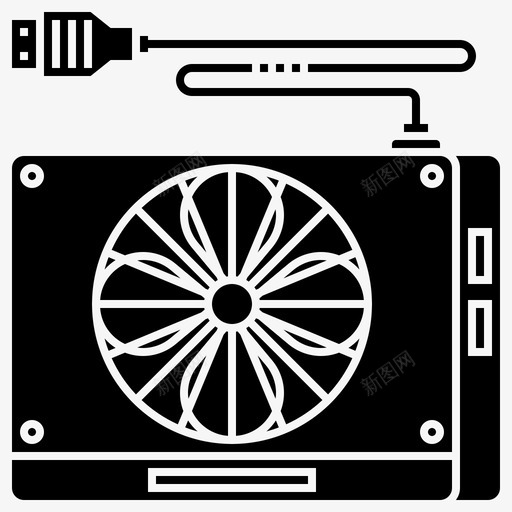 风扇机箱笔记本电脑图标svg_新图网 https://ixintu.com 小工 工具 支架 机箱 电脑 笔记本 符号 风扇