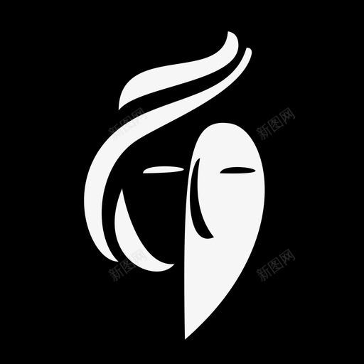 画女人图标svg_新图网 https://ixintu.com 画女人