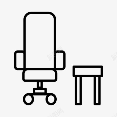 办公室商务椅子图标图标