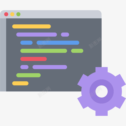 代码营销107扁平图标svg_新图网 https://ixintu.com 代码 扁平 营销