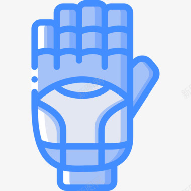 手套冬季运动29蓝色图标图标
