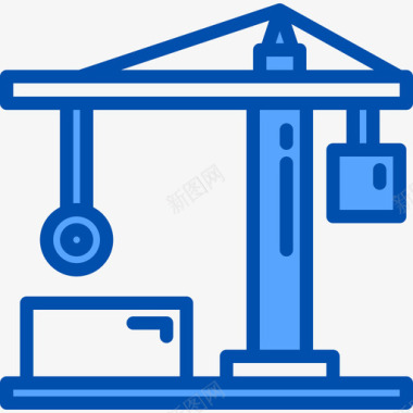 起重机结构103蓝色图标图标