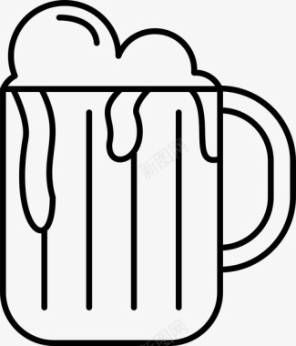 啤酒奶油食物图标图标
