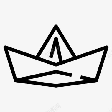 船纸帆船船图标图标