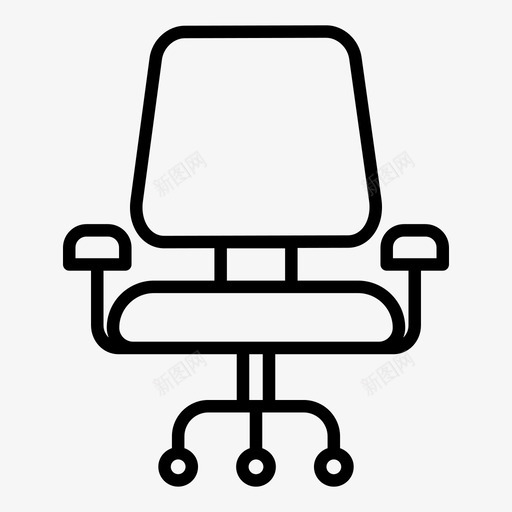 办公室椅子家具图标svg_新图网 https://ixintu.com 办公室 商业 家具 座椅 收集 椅子 融资 轮子