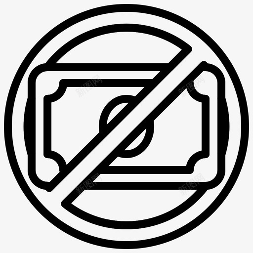 没有钱银行商业图标svg_新图网 https://ixintu.com 商业 没有钱 货币 金融 银行