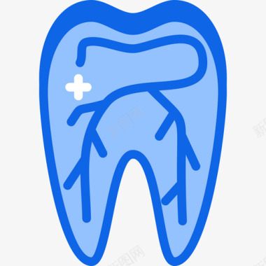 牙齿牙齿13蓝色图标图标