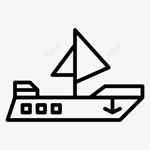 船游轮旅行图标svg_新图网 https://ixintu.com 假期 旅行 游轮 船 轮子