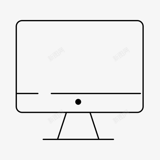 计算机硬件显示器图标svg_新图网 https://ixintu.com 元素 基本 屏幕 显示器 用户界面 硬件 计算机