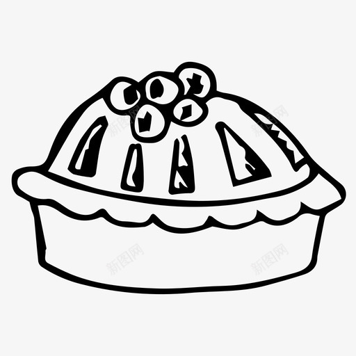 派面包店食物图标svg_新图网 https://ixintu.com 素描 面包店 食物