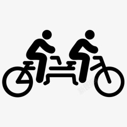 双座自行车双座自行车旅行双座图标高清图片