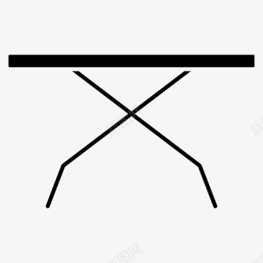 桌子家具家具字形图标图标