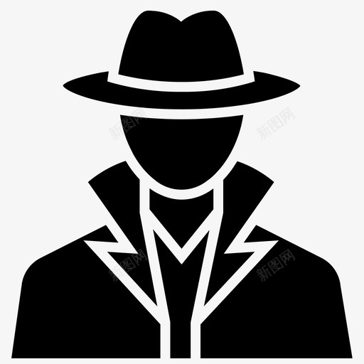 侦探探员犯罪图标svg_新图网 https://ixintu.com 侦探 司法 探员 法律 犯罪 秘密 间谍