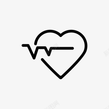 心跳健康心率图标图标