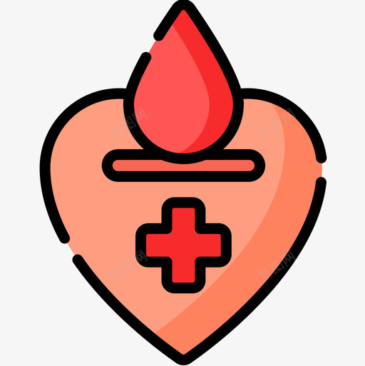 献血献血17线色图标svg_新图网 https://ixintu.com 献血 线色