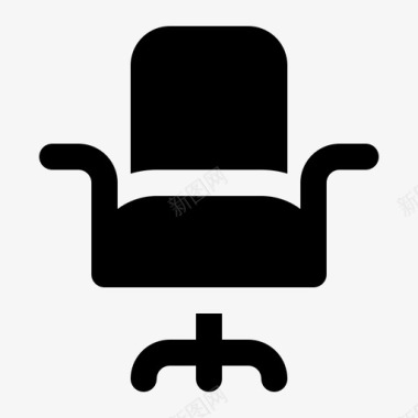 办公椅家具液压椅图标图标