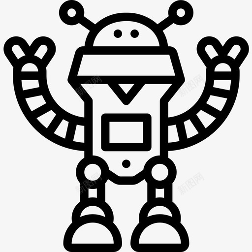 机器人学机器人学26线性图标svg_新图网 https://ixintu.com 机器人学 线性