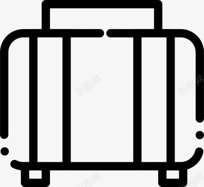 旅行公文包手提包图标图标