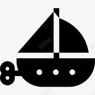 帆船儿童玩具8装满图标图标