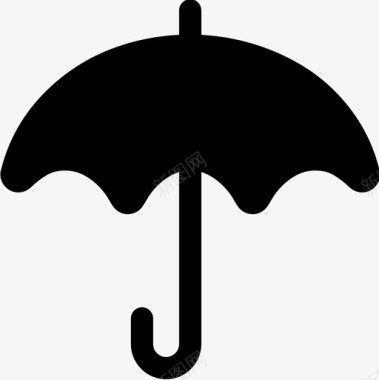 伞保护和安全2填充图标图标