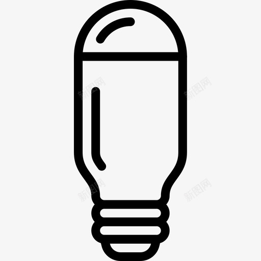 家用直管灯泡12个图标svg_新图网 https://ixintu.com 12个 家用 灯泡 直管