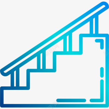楼梯结构102线性坡度图标图标