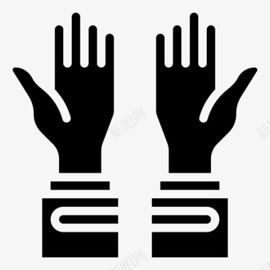 手手指伊斯兰教图标图标