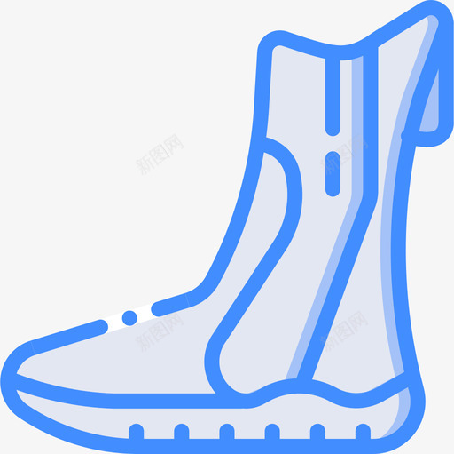 靴子探险运动17蓝色图标svg_新图网 https://ixintu.com 探险 蓝色 运动 靴子