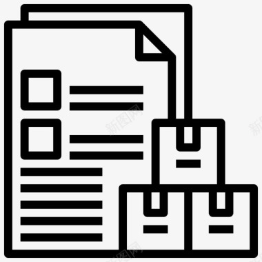 检查表文件和文件夹纸张图标图标
