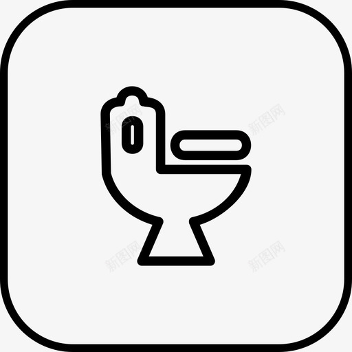 卫生间冲水人用图标svg_新图网 https://ixintu.com 人用 冲水 卫生 卫生间 洗手间
