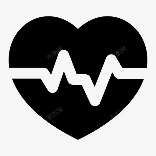 心率医疗脉搏图标svg_新图网 https://ixintu.com 医疗 心率 脉搏