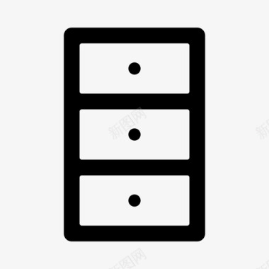 衣柜橱柜箱子图标图标