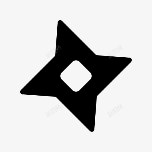 shuriken元素游戏图标svg_新图网 https://ixintu.com shuriken 元素 武器 游戏 物品