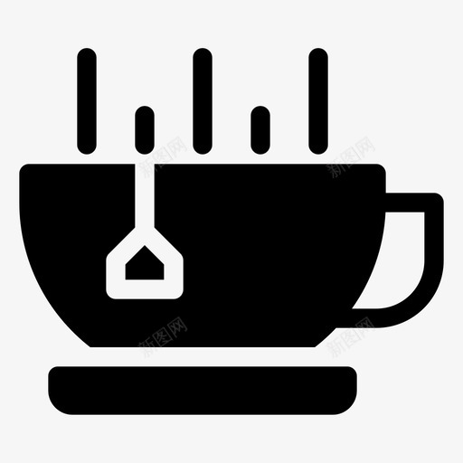 茶咖啡饮料图标svg_新图网 https://ixintu.com 办公室 咖啡 商务 饮料