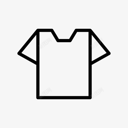 衬衫布料衣服图标svg_新图网 https://ixintu.com 圆领 布料 衣服 衬衫