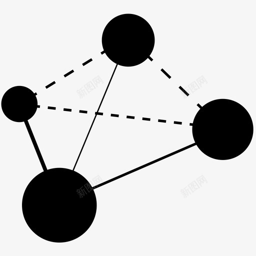 网络连接组图标svg_新图网 https://ixintu.com 互联网 智能网 网络 连接