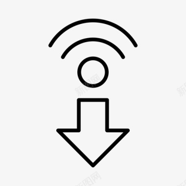 wifi信号连接数字图标图标