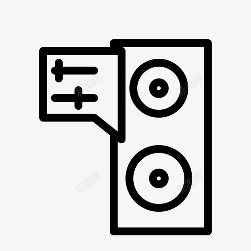 声音音频扬声器图标svg_新图网 https://ixintu.com 声音 扬声器 音乐多媒体 音响系统 音频
