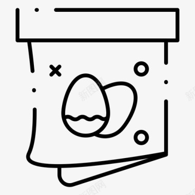 彩蛋复活节礼物图标图标