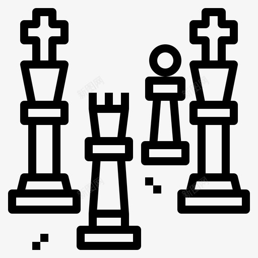 象棋化身棋盘游戏图标svg_新图网 https://ixintu.com 化身 孩子们 棋盘 游戏 象棋 跳棋