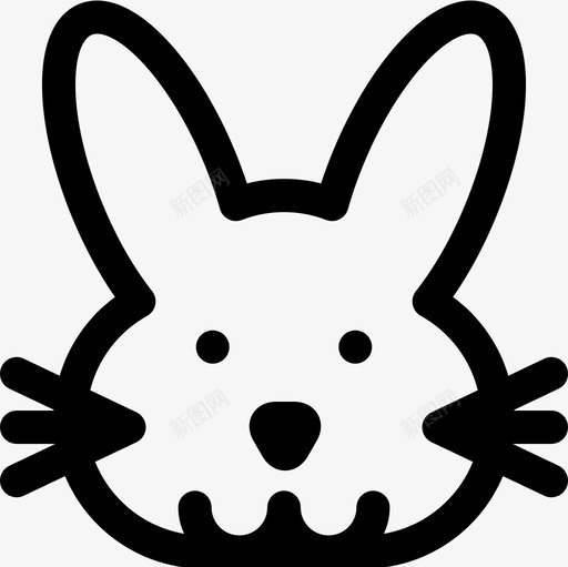 兔子宠物22直系图标svg_新图网 https://ixintu.com 兔子 宠物 直系