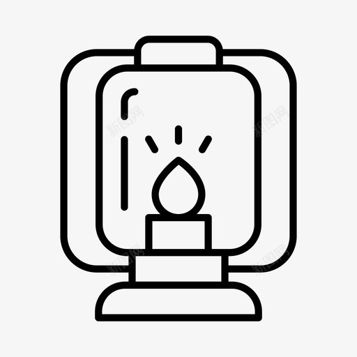 灯笼探险露营图标svg_新图网 https://ixintu.com 户外 探险 灯笼 自然 露营